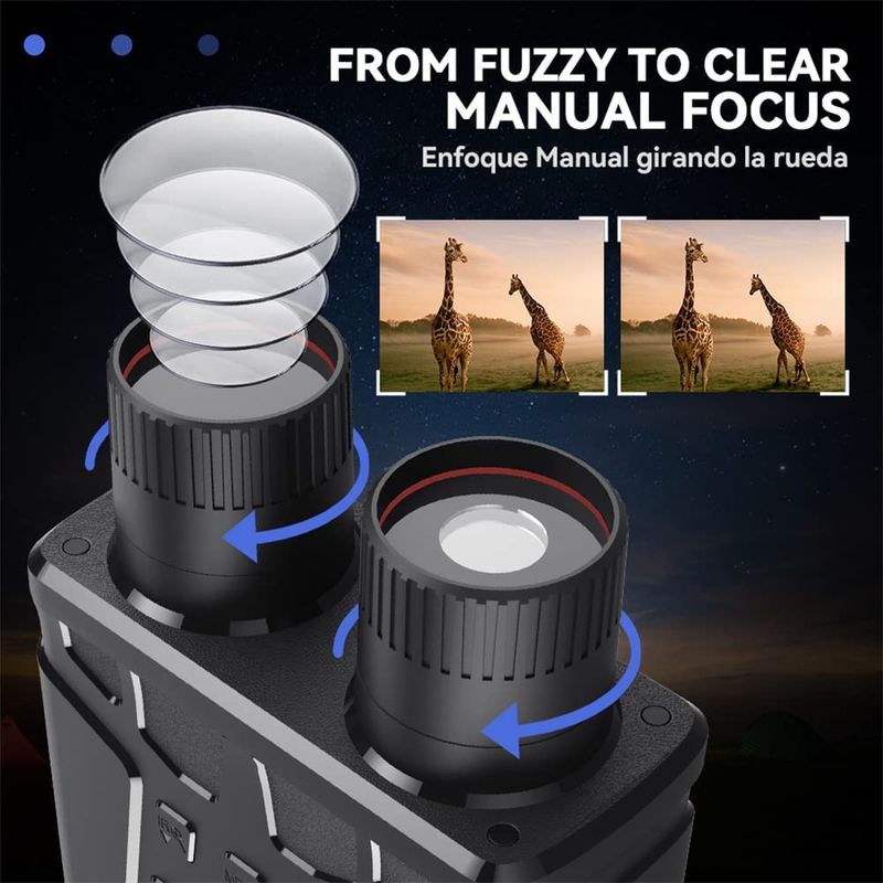 1080p FHD Infrared Digital Thermal Scope Binoculars Camera For Hunting Camping